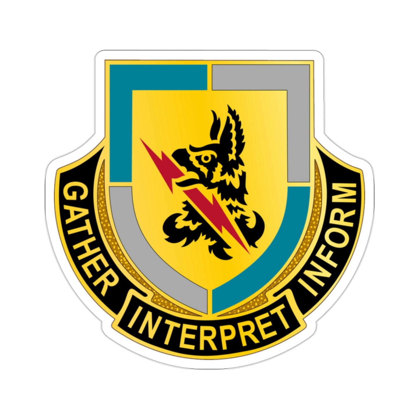 134 Military Intelligence Battalion (U.S. Army) STICKER Vinyl Die-Cut Decal-2 Inch-The Sticker Space