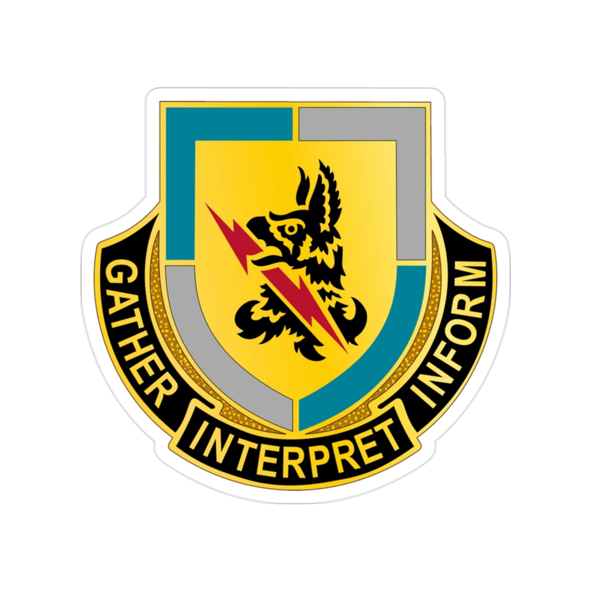 134 Military Intelligence Battalion (U.S. Army) Transparent STICKER Die-Cut Vinyl Decal-2 Inch-The Sticker Space