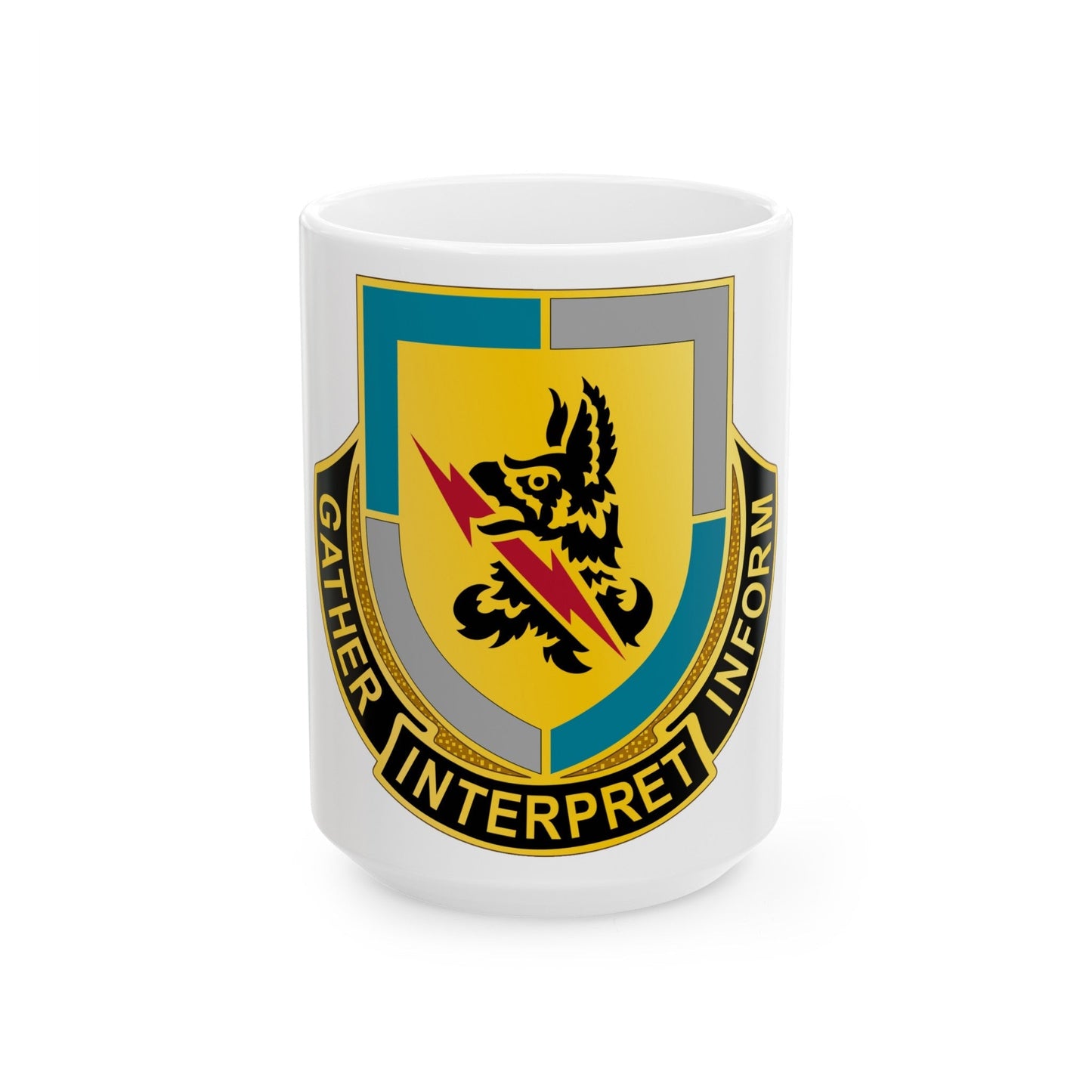 134 Military Intelligence Battalion (U.S. Army) White Coffee Mug-15oz-The Sticker Space