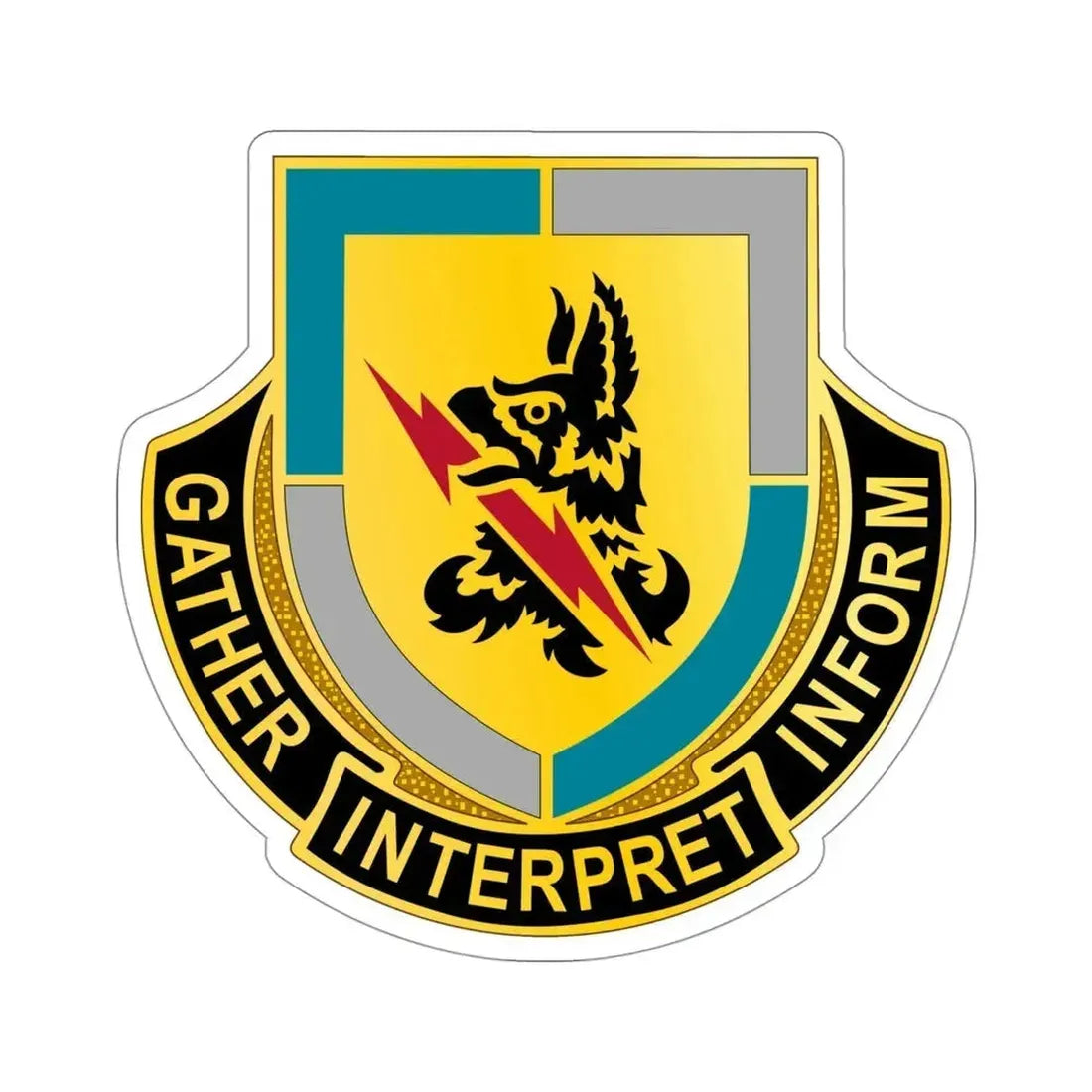 134 Military Intelligence Battalion (U.S. Army) STICKER Vinyl Die-Cut Decal 4 Inch - The Sticker Space