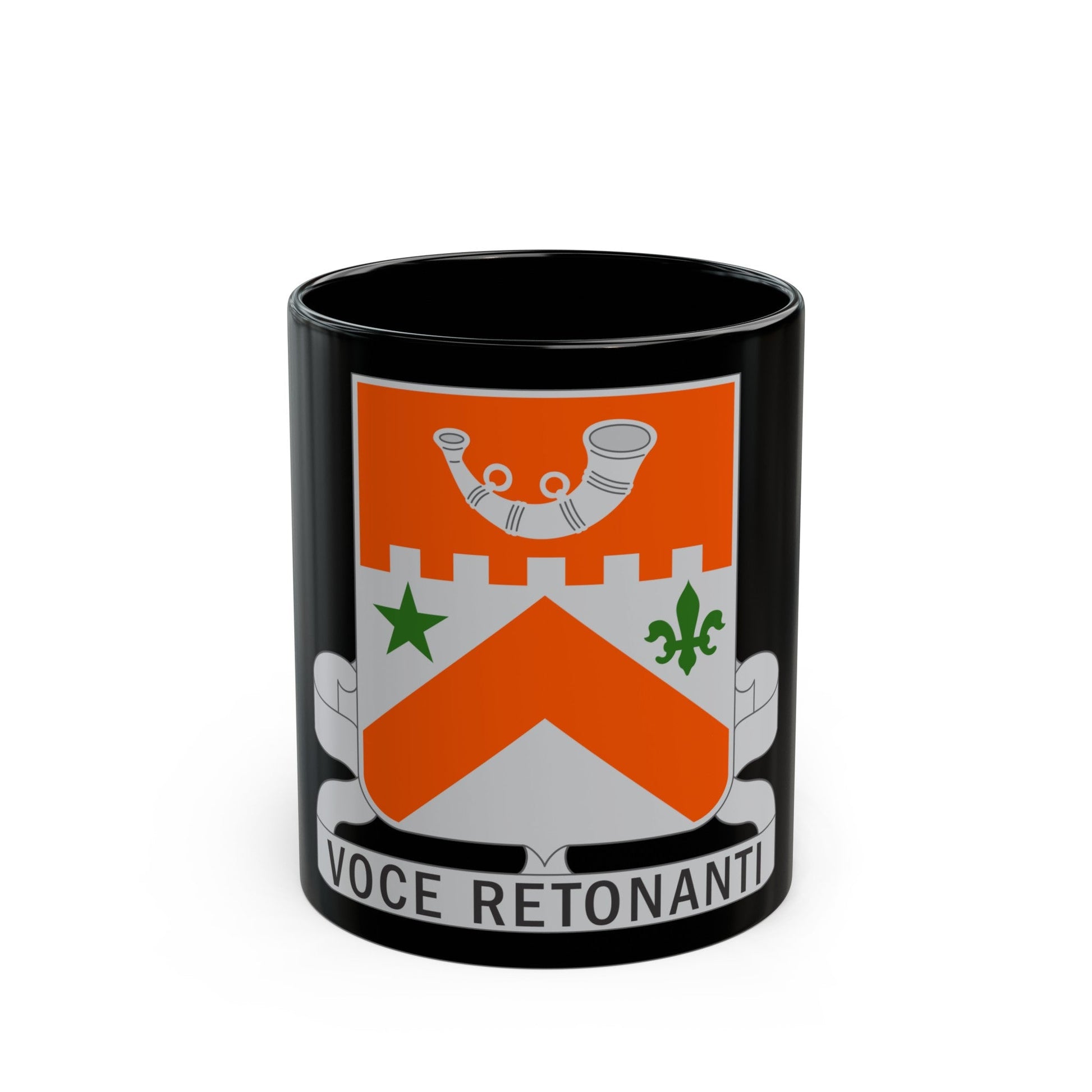 134 Signal Battalion (U.S. Army) Black Coffee Mug-11oz-The Sticker Space