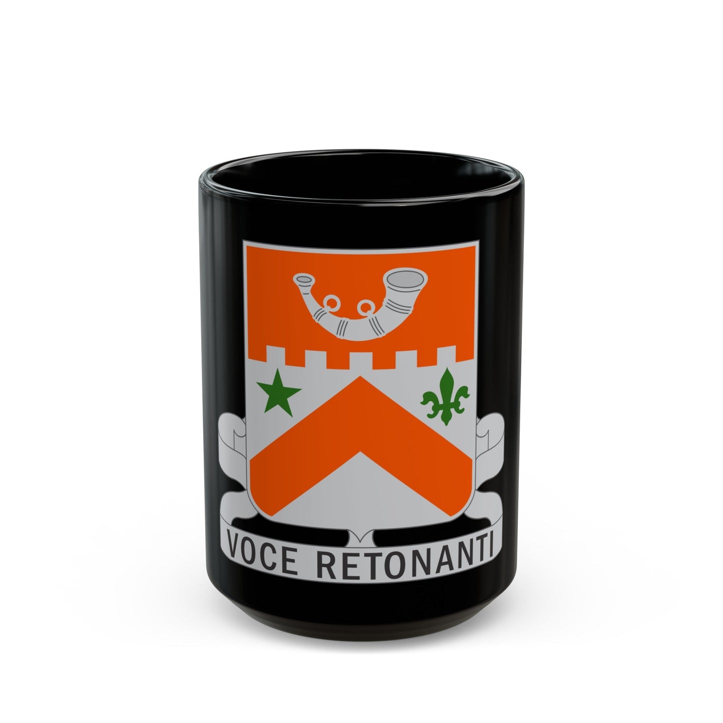 134 Signal Battalion (U.S. Army) Black Coffee Mug-15oz-The Sticker Space