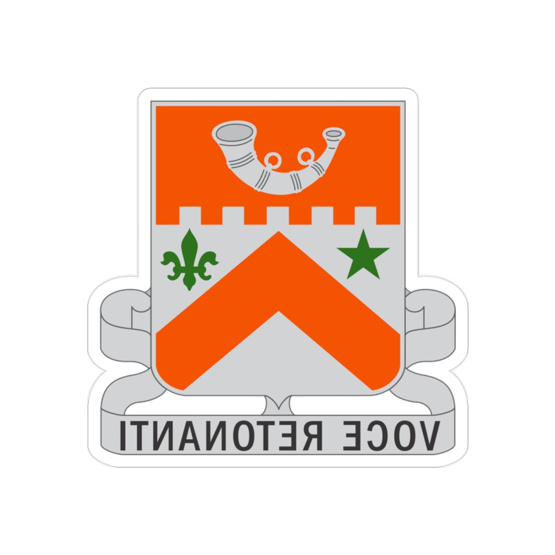 134 Signal Battalion (U.S. Army) REVERSE PRINT Transparent STICKER-2" × 2"-The Sticker Space