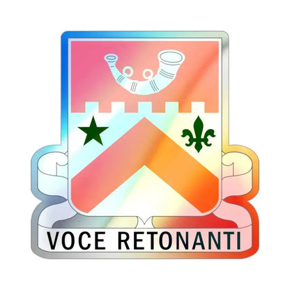 134 Signal Battalion (U.S. Army) Holographic STICKER Die-Cut Vinyl Decal 2 Inch Holographic - The Sticker Space