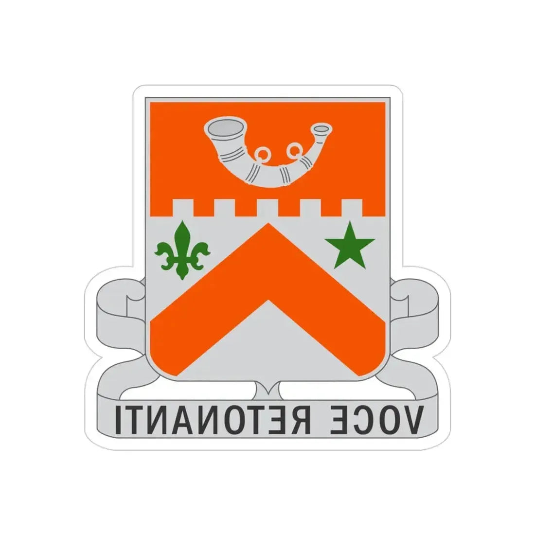 134 Signal Battalion (U.S. Army) REVERSE PRINT Transparent Die-Cut STICKER - The Sticker Space