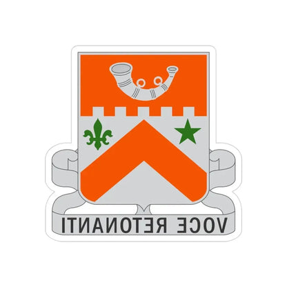 134 Signal Battalion (U.S. Army) REVERSE PRINT Transparent Die-Cut STICKER - The Sticker Space