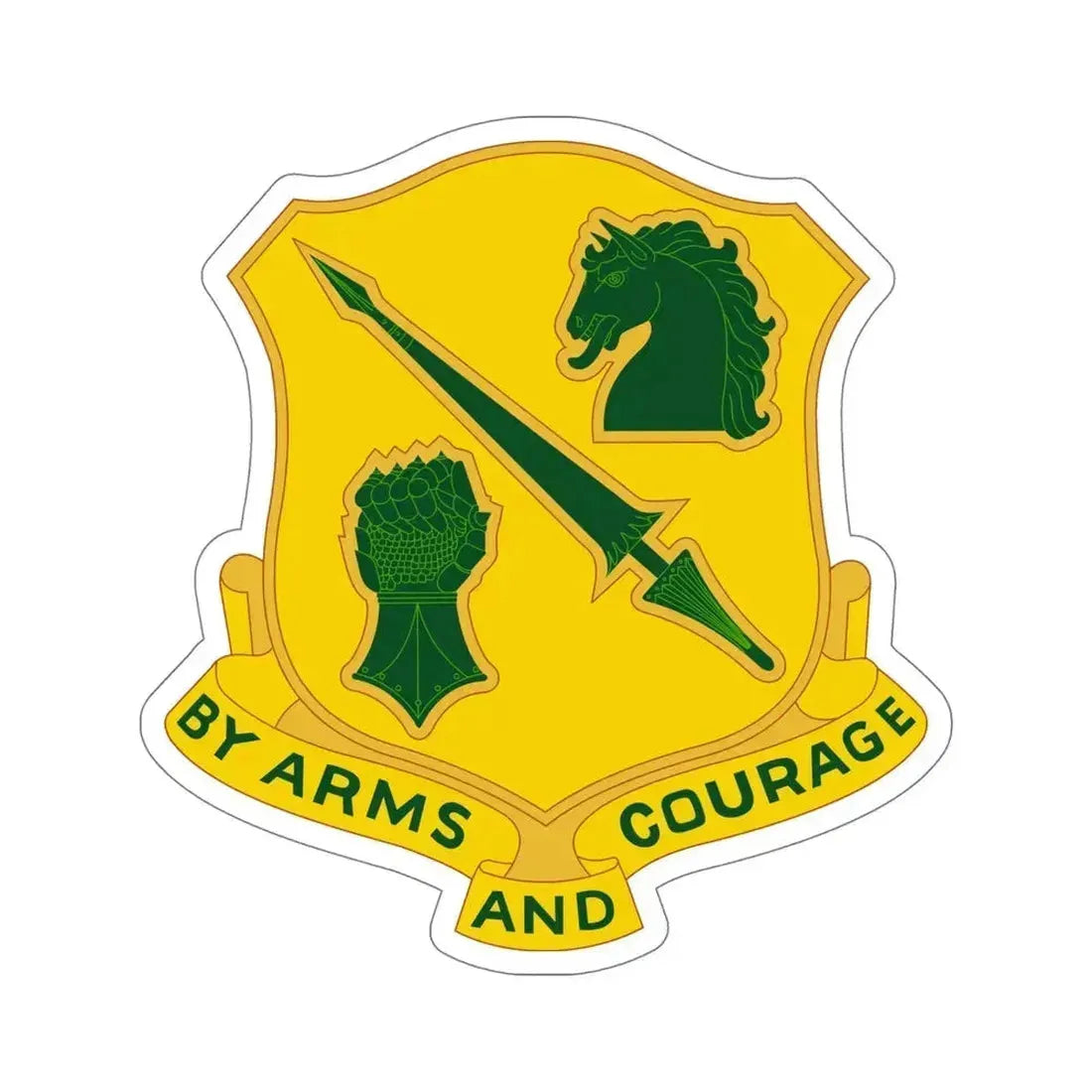 134 Tank Battalion (U.S. Army) STICKER Vinyl Die-Cut Decal 6 Inch - The Sticker Space