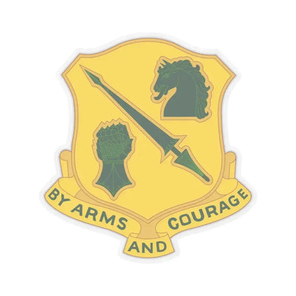 134 Tank Battalion (U.S. Army) STICKER Vinyl Kiss-Cut Decal 4 Inch Transparent - The Sticker Space