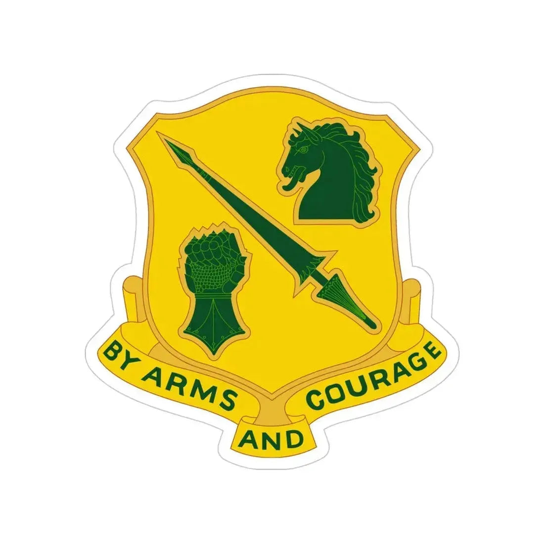 134 Tank Battalion (U.S. Army) Transparent STICKER Die-Cut Vinyl Decal 4 Inch - The Sticker Space