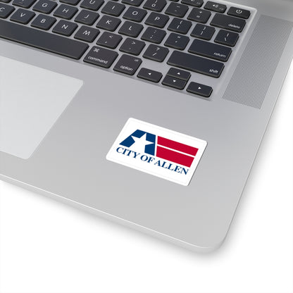 Flag of Allen, Texas - STICKER Vinyl Kiss-Cut Decal