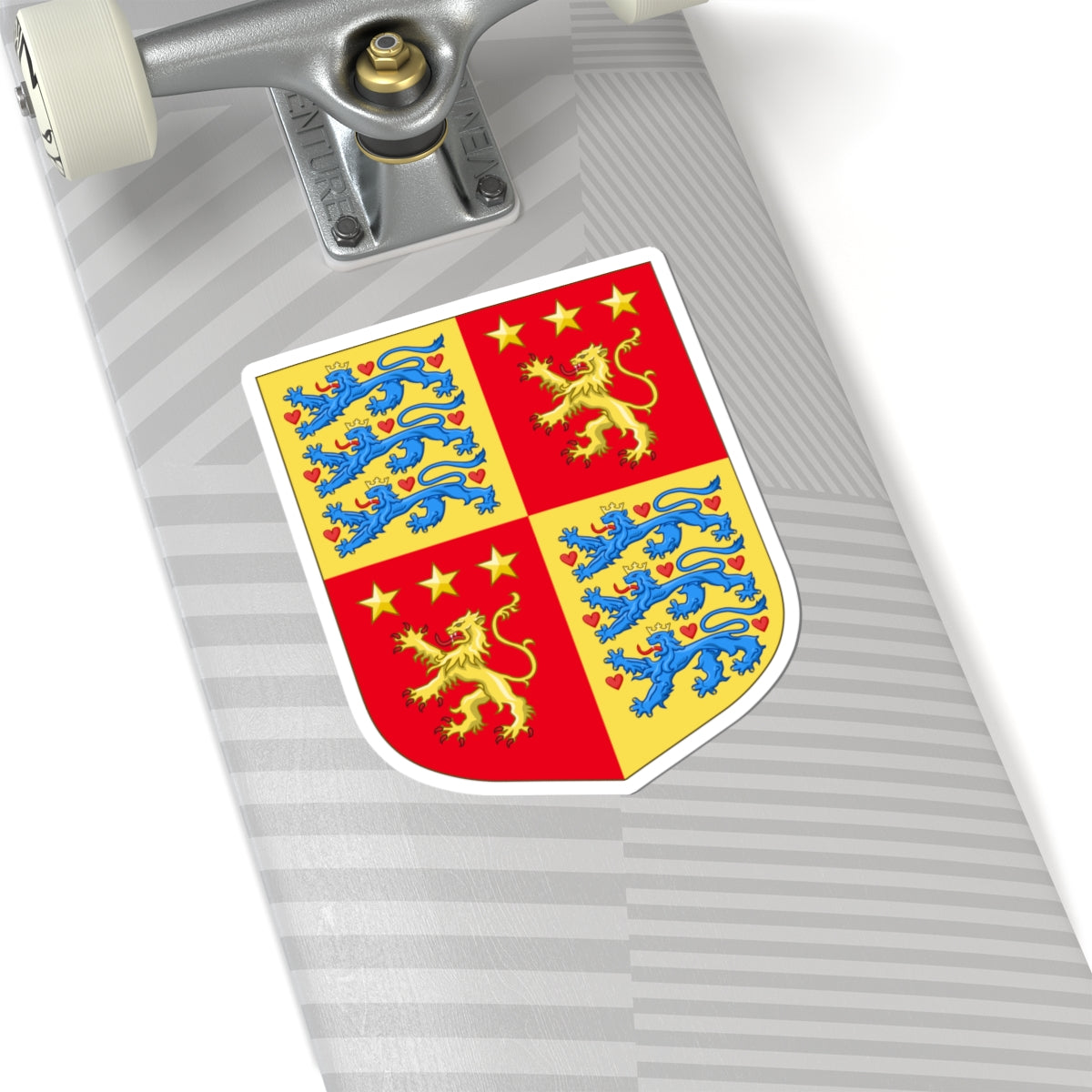 Arms of Henrik Prince Consort of Denmark (Denmark) (Coat of Arms) STICKER Vinyl Kiss-Cut Decal