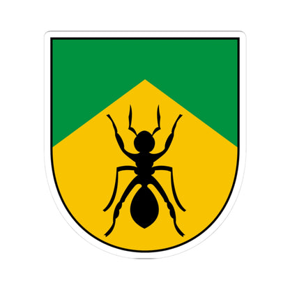 Ahja seal (Estonia) (Coat of Arms) STICKER Vinyl Kiss-Cut Decal