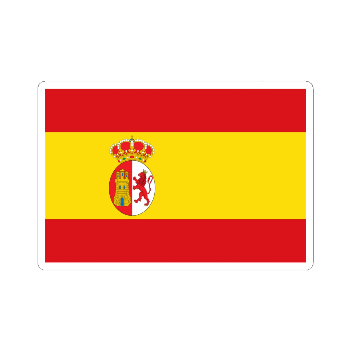 Flag of Spain 1785-1873 1875-1931 (Argentina) STICKER Vinyl Kiss-Cut Decal