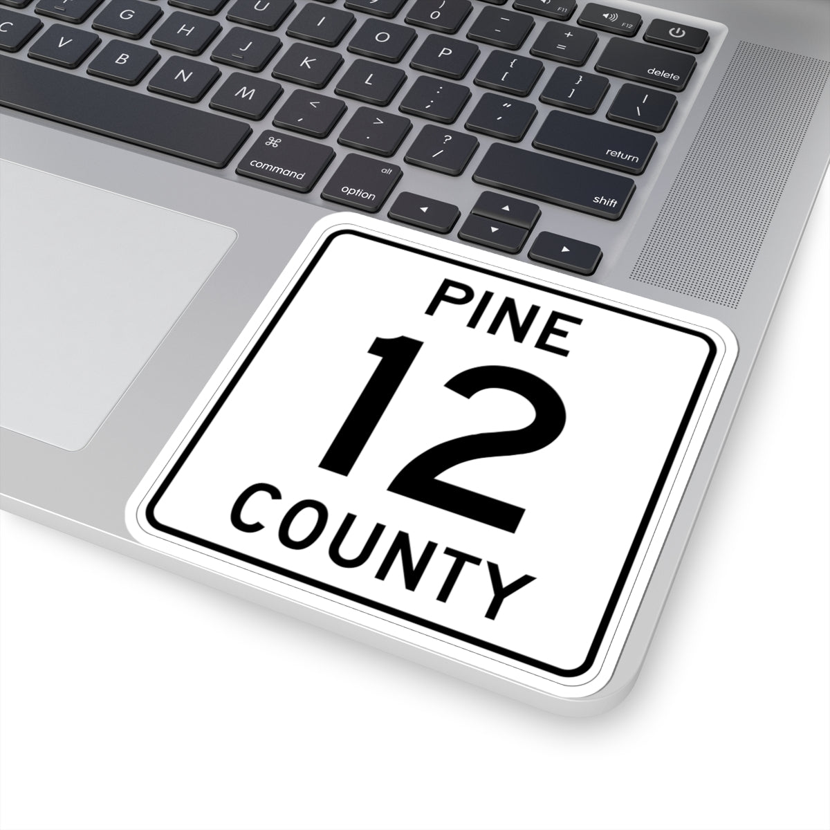 Pine County Route 12 MN (Minnesota) (Road Sign) STICKER Vinyl Kiss-Cut Decal