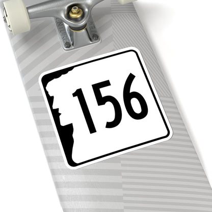 NH Route 156 (New Hampshire) (Road Sign) STICKER Vinyl Kiss-Cut Decal