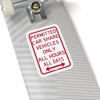 PBOT Road sign P4500D (Oregon) (Road Sign) STICKER Vinyl Kiss-Cut Decal