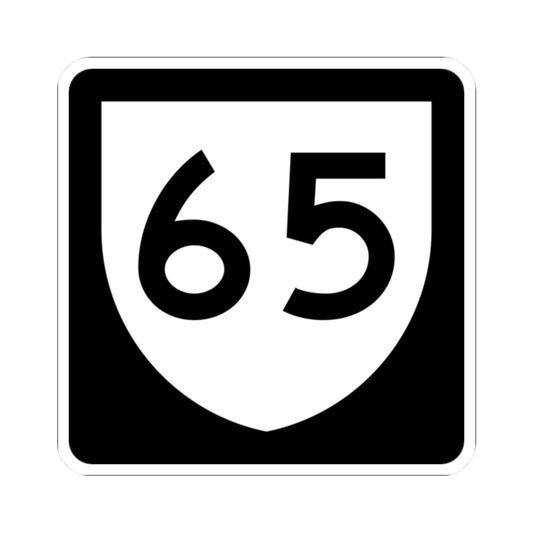 PR urban primary 65 (Puerto Rico) (Road Sign) STICKER Vinyl Kiss-Cut Decal