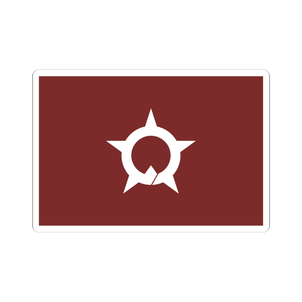 Flag of Ōno Fukui (Japan) STICKER Vinyl Kiss-Cut Decal