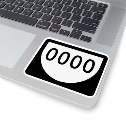 PR urban primary 0000 (Puerto Rico) (Road Sign) STICKER Vinyl Kiss-Cut Decal
