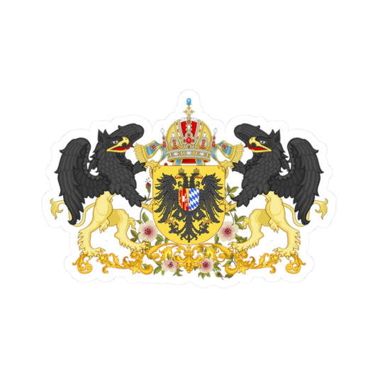 Armoiries d Elisabeth de Baviere Imperatrice dAutriche-Hongrie (Germany) (Coat of Arms) STICKER Vinyl Kiss-Cut Decal