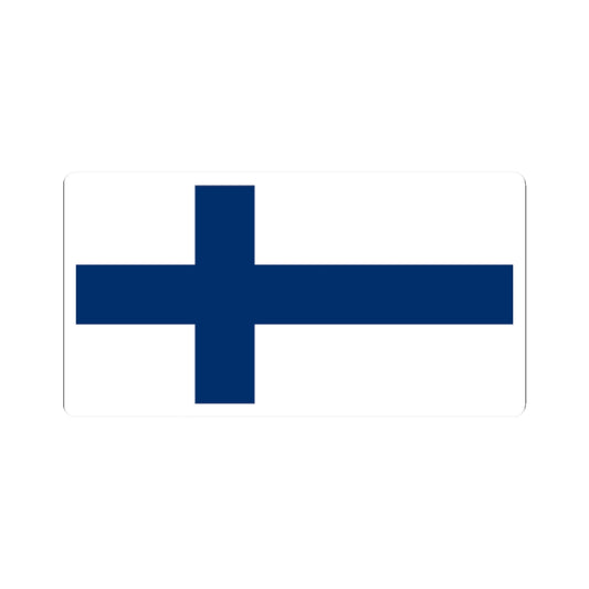 Flag of Finland 1-2 (Finland) STICKER Vinyl Kiss-Cut Decal