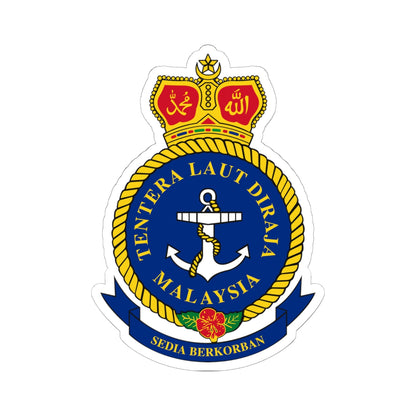Badge of the Royal Malaysian Navy (Malaysia) (Coat of Arms) STICKER Vinyl Kiss-Cut Decal