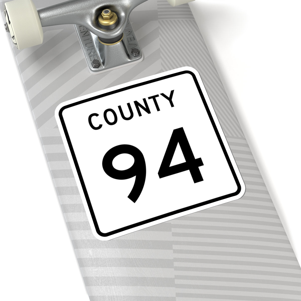 County 94 square (Minnesota) (Road Sign) STICKER Vinyl Kiss-Cut Decal