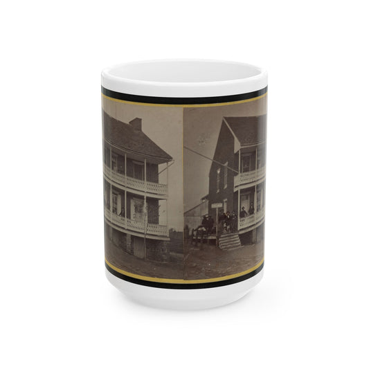 Battlefield Hotel, The Outer Post Of Sharp Shooters (U.S. Civil War) White Coffee Mug