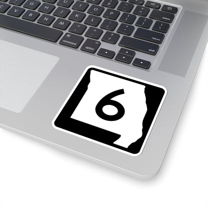 MO-6 (Missouri) (Road Sign) STICKER Vinyl Kiss-Cut Decal