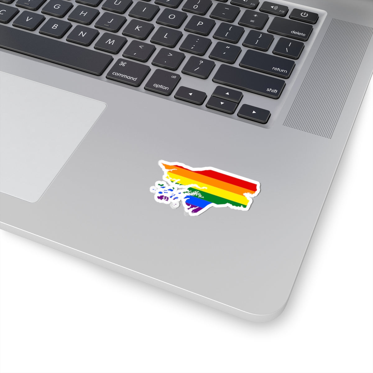 LGBT flag map of Guinea-Bissau (Guinea) STICKER Vinyl Kiss-Cut Decal