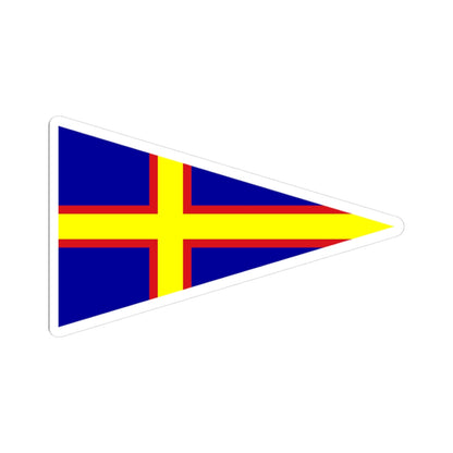 Burgee of club nautico di roma (Italy) STICKER Vinyl Kiss-Cut Decal