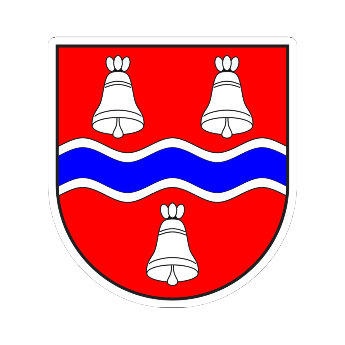 Savognin wappen (Switzerland) (Coat of Arms) STICKER Vinyl Kiss-Cut Decal