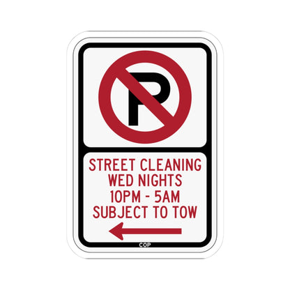 PBOT Road sign P1110L (Oregon) (Road Sign) STICKER Vinyl Kiss-Cut Decal