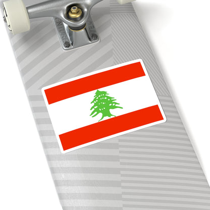 Flag of Lebanon WFB 2000 (Lebanon) STICKER Vinyl Kiss-Cut Decal