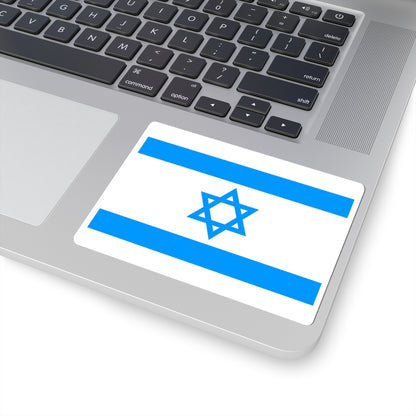 Flag of Israel Sky Blue (Israel) STICKER Vinyl Kiss-Cut Decal