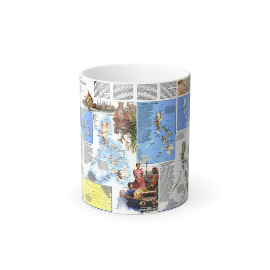 Philippines - The History of the (1986) (Map) Color Changing Mug 11oz-11oz-The Sticker Space