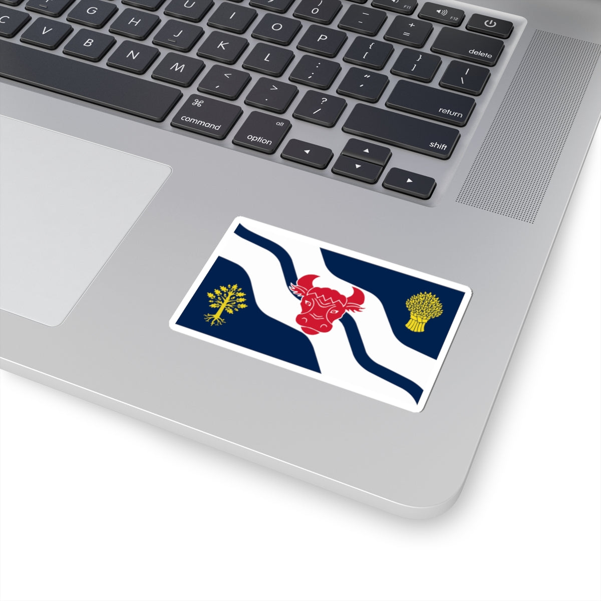Flag of Oxfordshire (England) STICKER Vinyl Kiss-Cut Decal