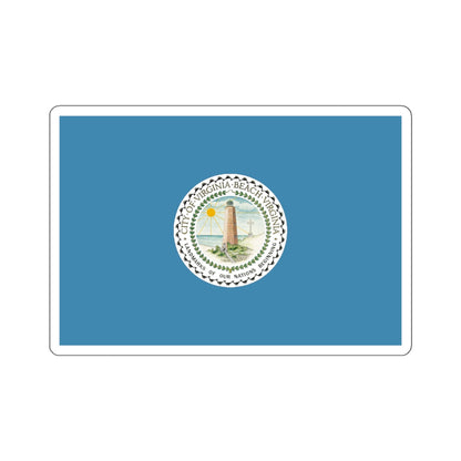 Flag of Virginia Beach, Virginia - STICKER Vinyl Kiss-Cut Decal