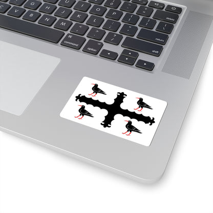 Flag of Flintshire (United Kingdom) STICKER Vinyl Kiss-Cut Decal