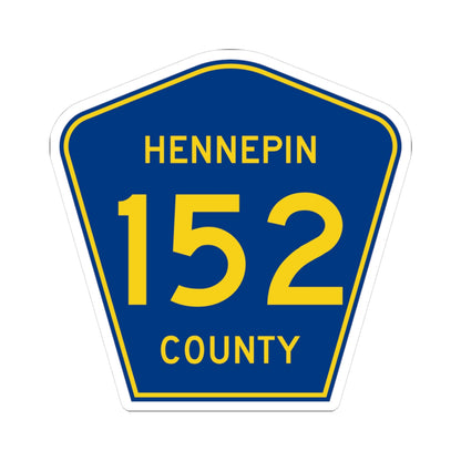 Hennepin County 152 (Minnesota) (Road Sign) STICKER Vinyl Kiss-Cut Decal
