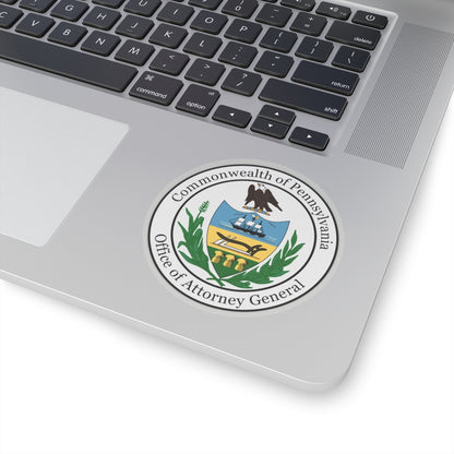 Seal of the Attorney General of Pennsylvania - STICKER Vinyl Kiss-Cut Decal