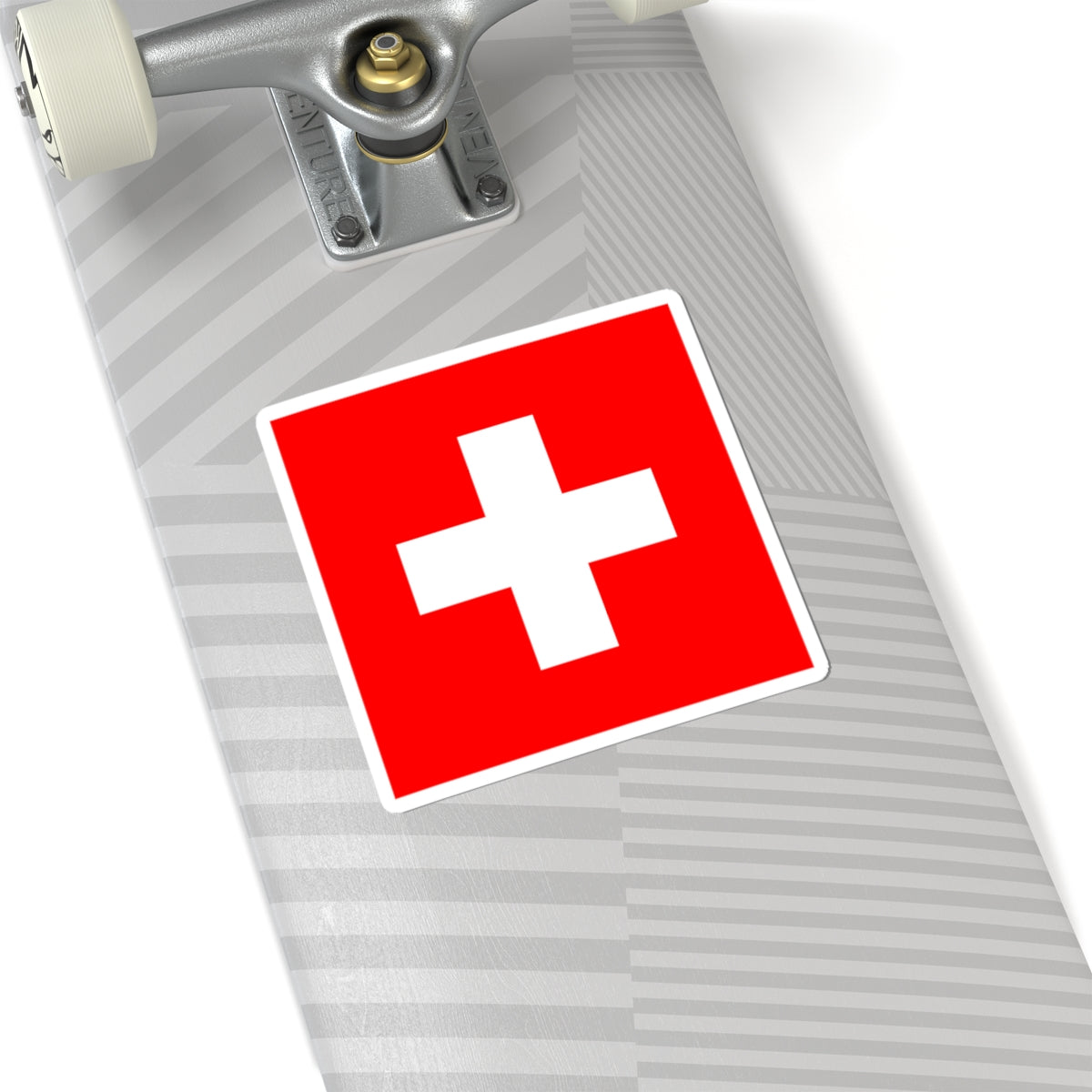 Flag of Switzerland 2-16-2 (Switzerland) STICKER Vinyl Kiss-Cut Decal