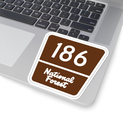 Forest Route 186 (Puerto Rico) (Road Sign) STICKER Vinyl Kiss-Cut Decal