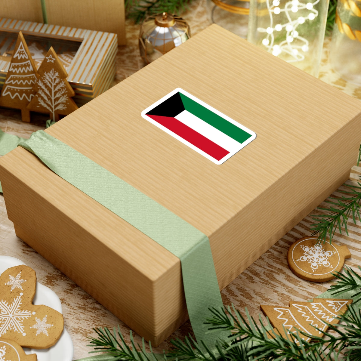Flag of Kuwait (Kuwait) STICKER Vinyl Kiss-Cut Decal