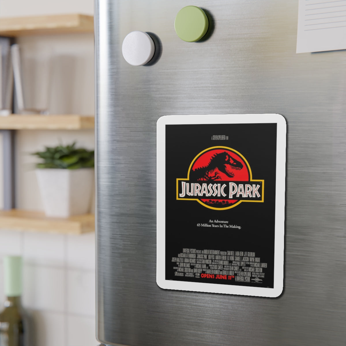 JURASSIC PARK 1993 Movie Poster - Refrigerator Magnet