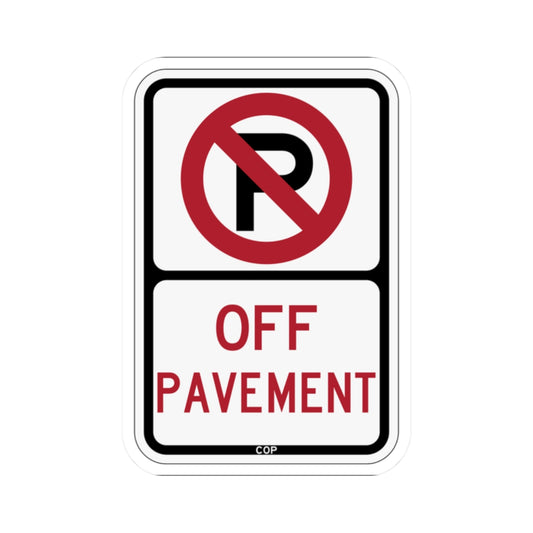 PBOT Road sign P1810 (Oregon) (Road Sign) STICKER Vinyl Kiss-Cut Decal
