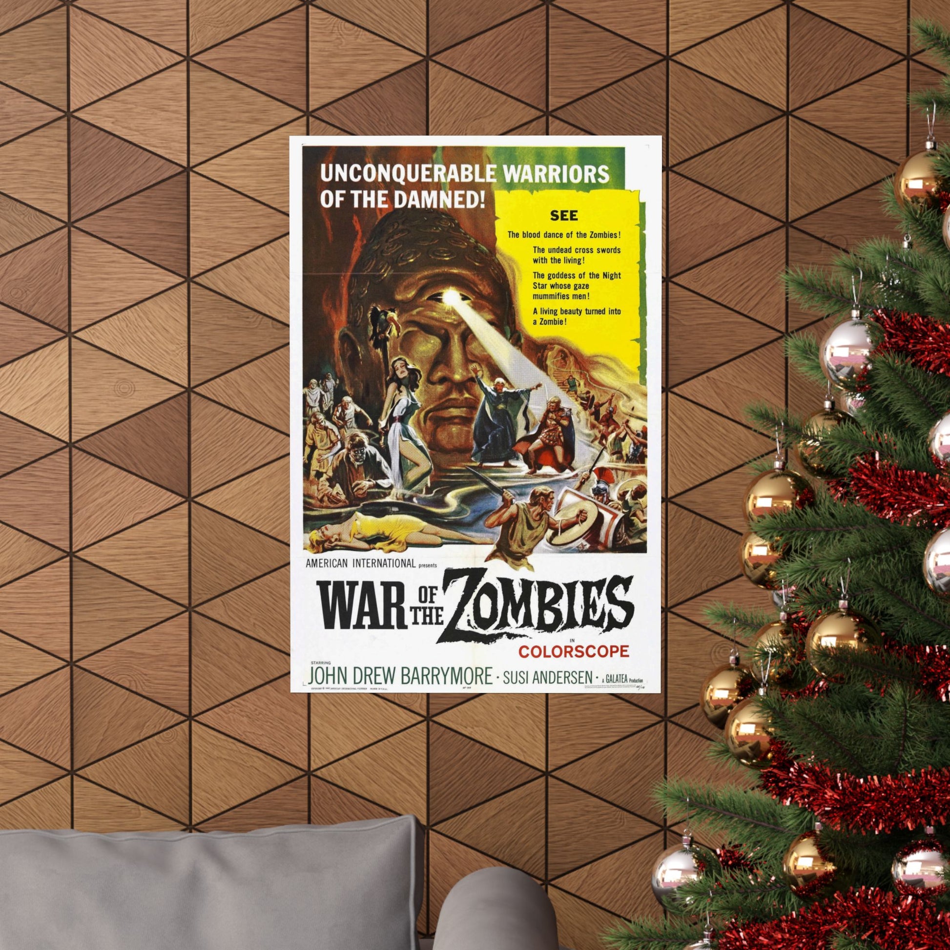 WAR OF THE ZOMBIES (ROME AGAINST ROME) 1964 - Paper Movie Poster-The Sticker Space