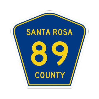 Santa Rosa County Road 89 FL (Florida) (Road Sign) STICKER Vinyl Kiss-Cut Decal