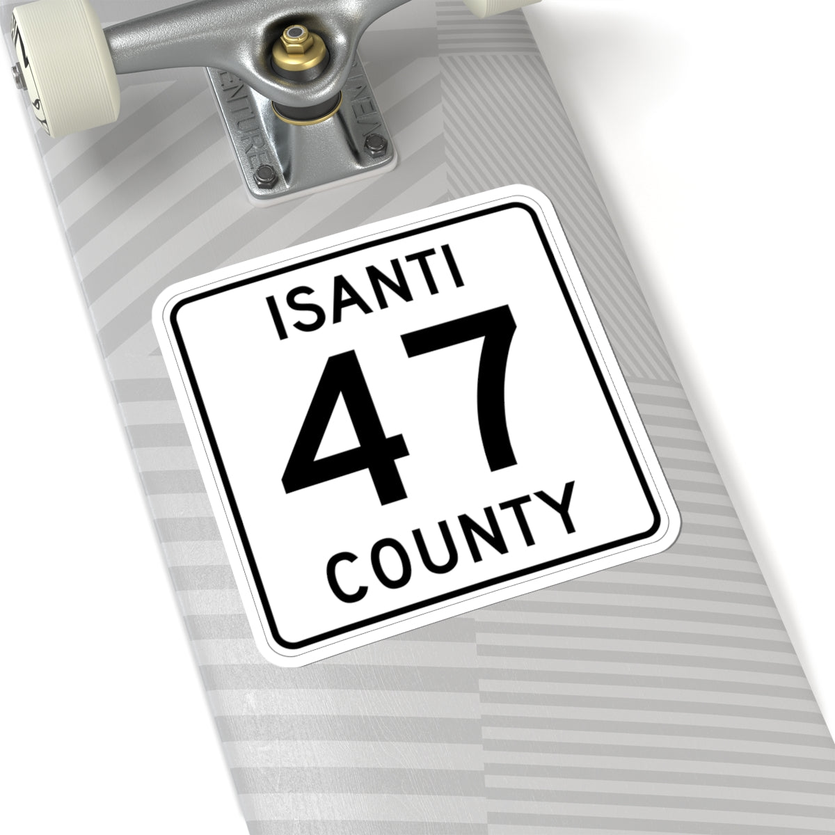 Isanti County 47 MN (Minnesota) (Road Sign) STICKER Vinyl Kiss-Cut Decal