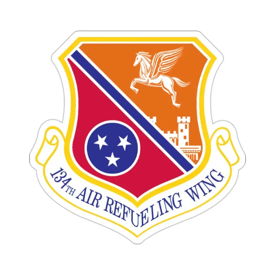 134th Air Refueling Wing (U.S. Air Force) STICKER Vinyl Die-Cut Decal - The Sticker Space